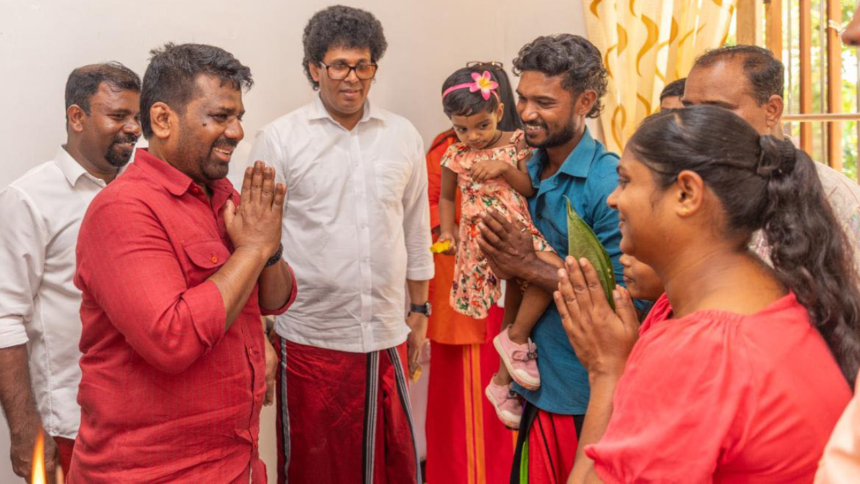 President celebrates Sinhala Tamil New Year in newly rebuilt home after Cyclone Ditwah damage in Sri Lanka