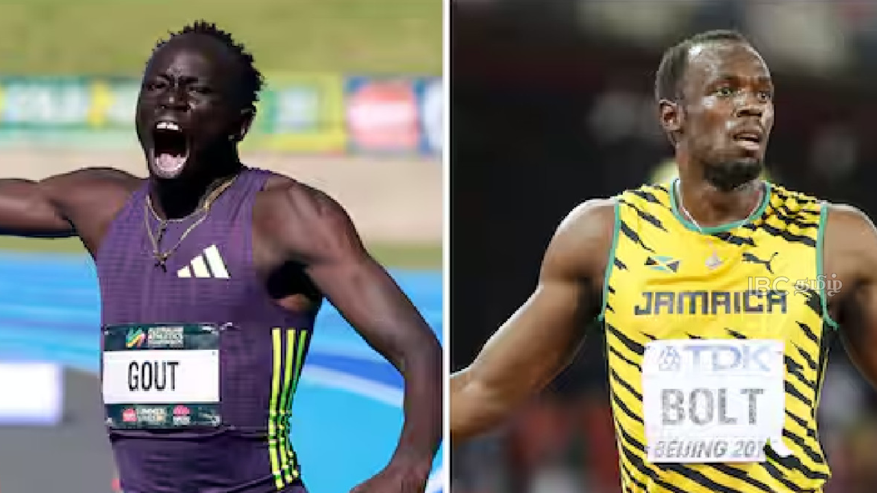 Teen athlete Gout Gout breaking 200m world record with 19.67-second run