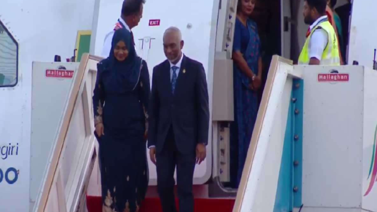 President Muizzu Lands in Colombo